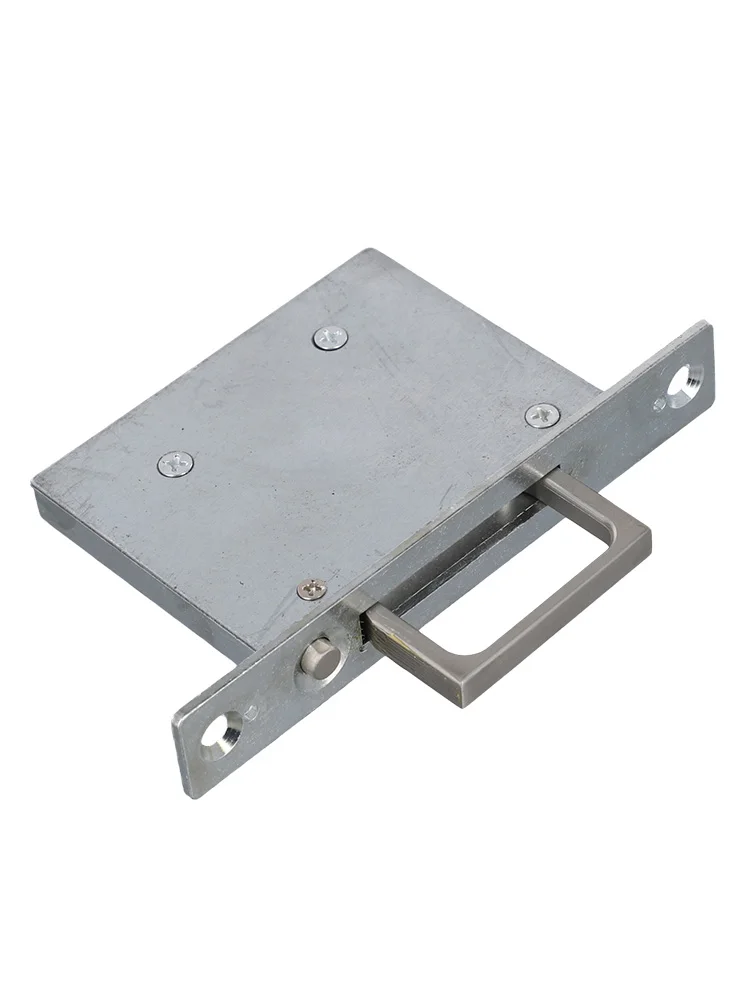 1pc Door Handle Pull Sliding Door Invisible Button Handle Embedded Buckles Pocket Door Edge Pull Zinc Alloy Door Hardware