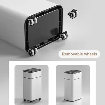 Chytrý odpadkový koš 20L Kuchyňský obousměrný senzorový odpadkový koš Automatický pytlovací odpadkový koš Nerezový domácí obdélníkový odpadkový koš 6 nejlepší prodej úložný prostor v kuchyni kmart - №1