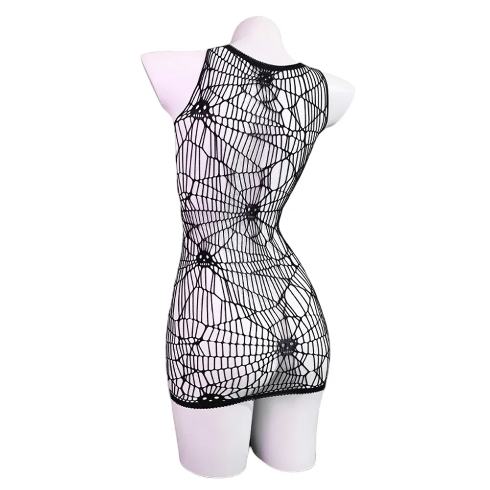 منظور NetClothing المرأة مثير باس النوم المنزل فندق جوفاء شبكة منظور فاسق مثير بلا أكمام للمنزل