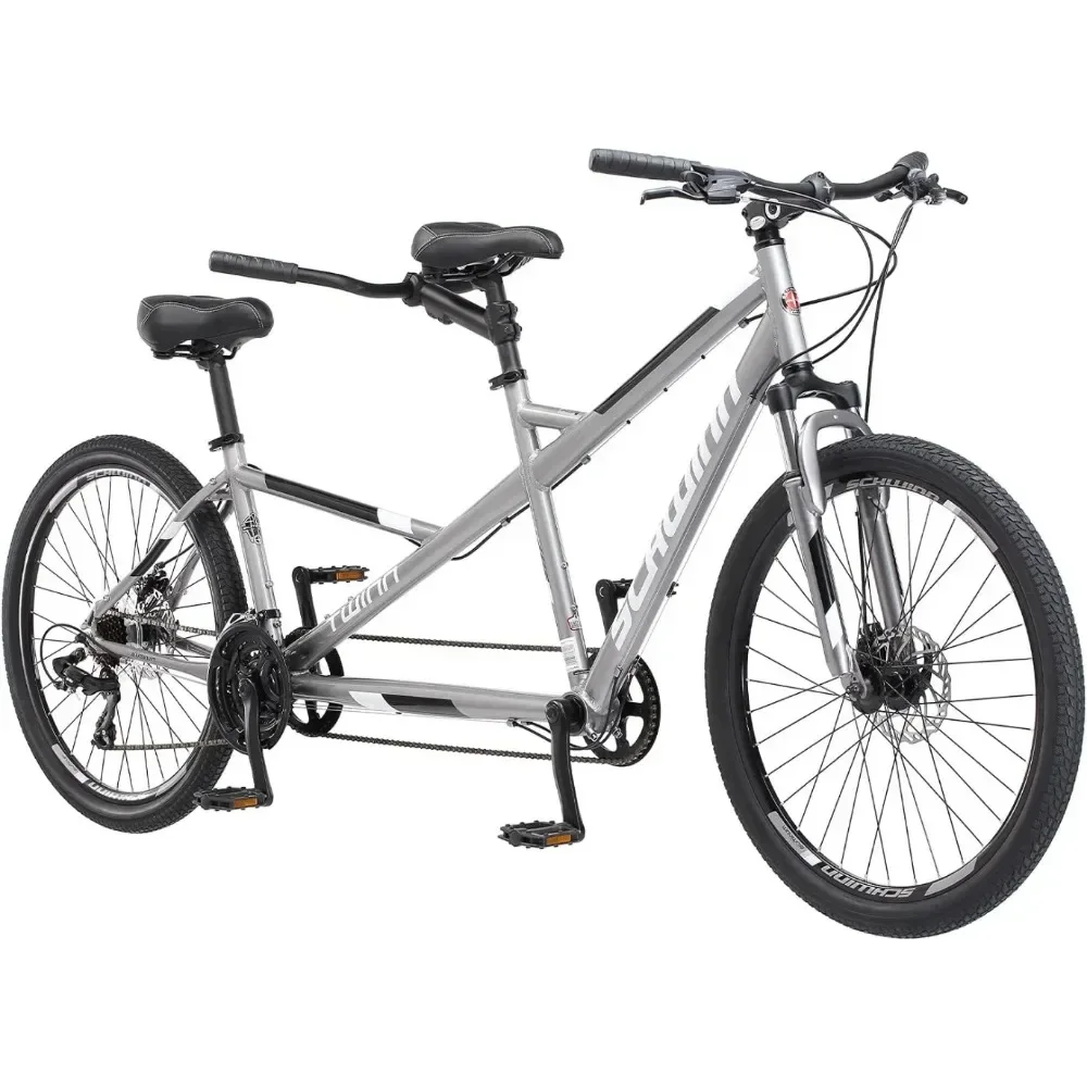 Bicicleta Afor Tandem Adult Beach Cruiser, lugares duplos, degrau baixo, quadros médios ou grandes, 7 ou 21 velocidades, 650c Urban