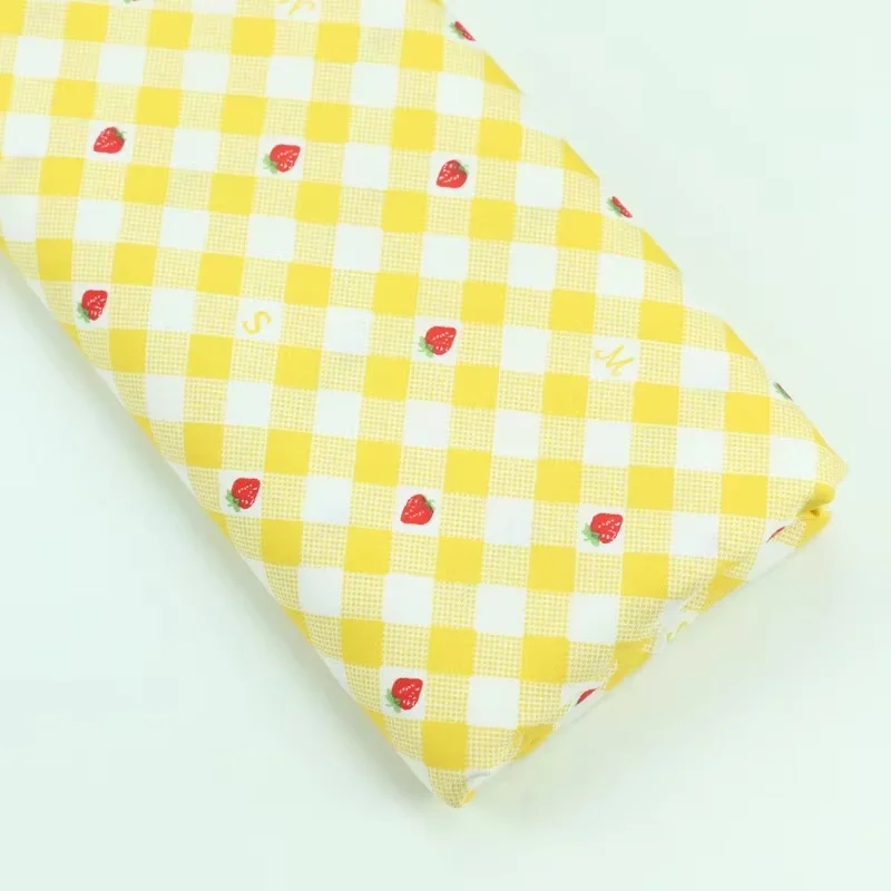 Mini Fruit Floral Bunny Cotton Twill Fabric