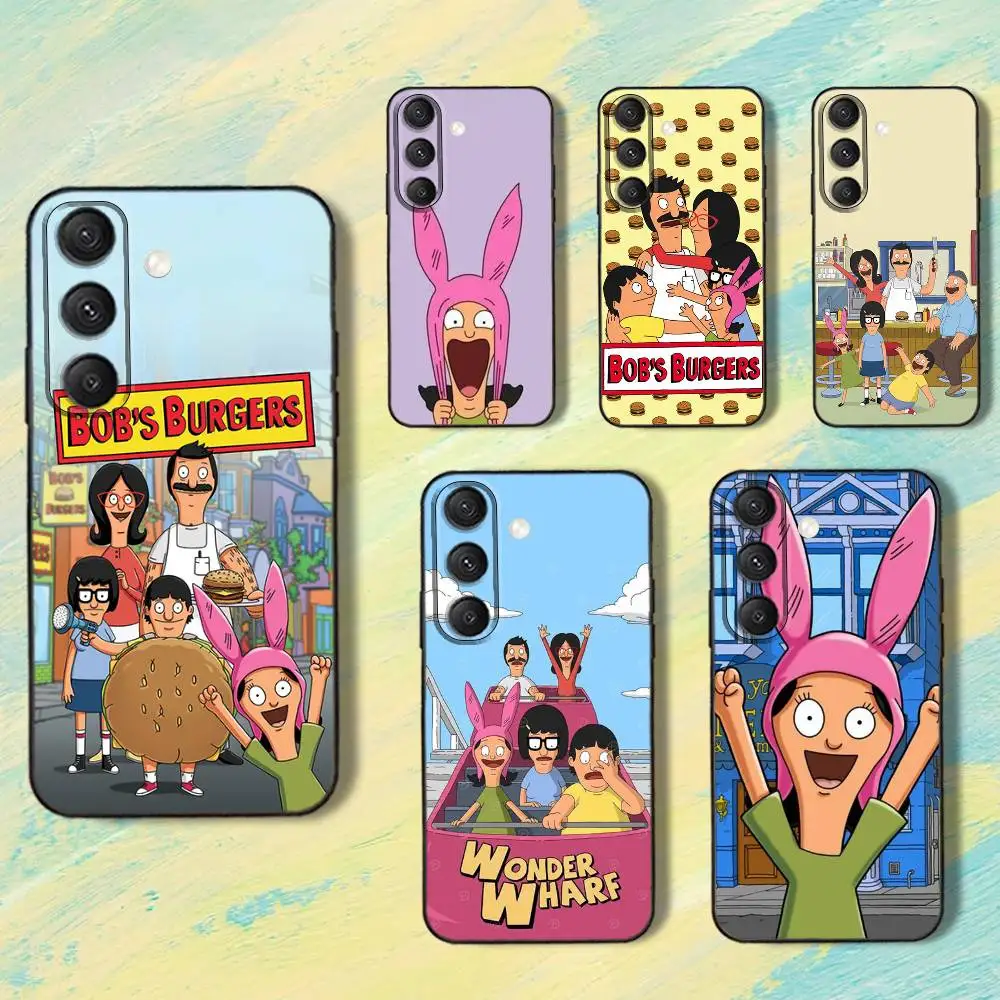 

Bobs C-Cartoon B-Burgers-S Phone Case For Samsung S25,S24,S10,S22,S21,S20,S23,Ultra,Plus,Lite,FE,Soft Silicone Black Cover