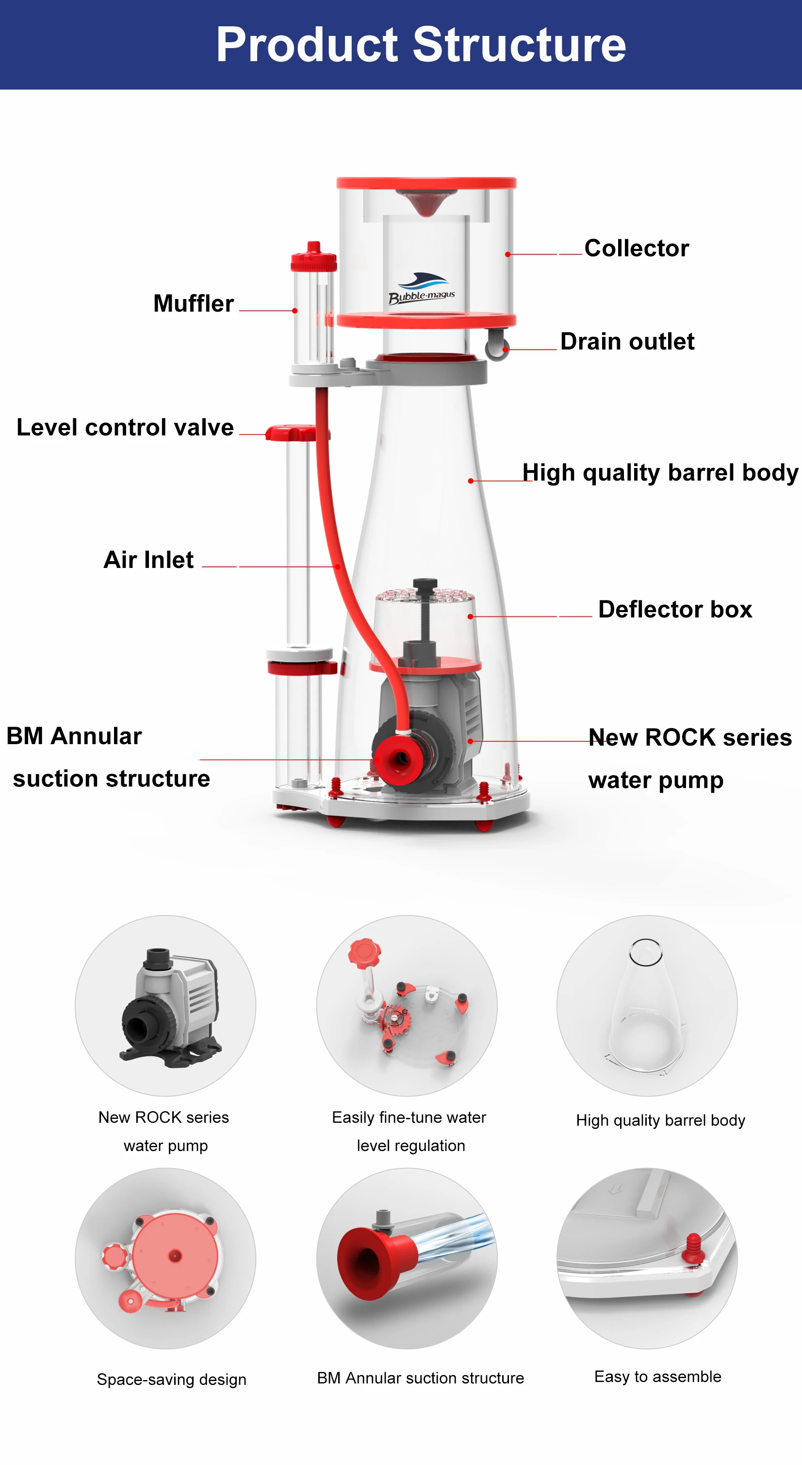 Épurateur de protéines interne - Protein Skimmer Reef avis et prix