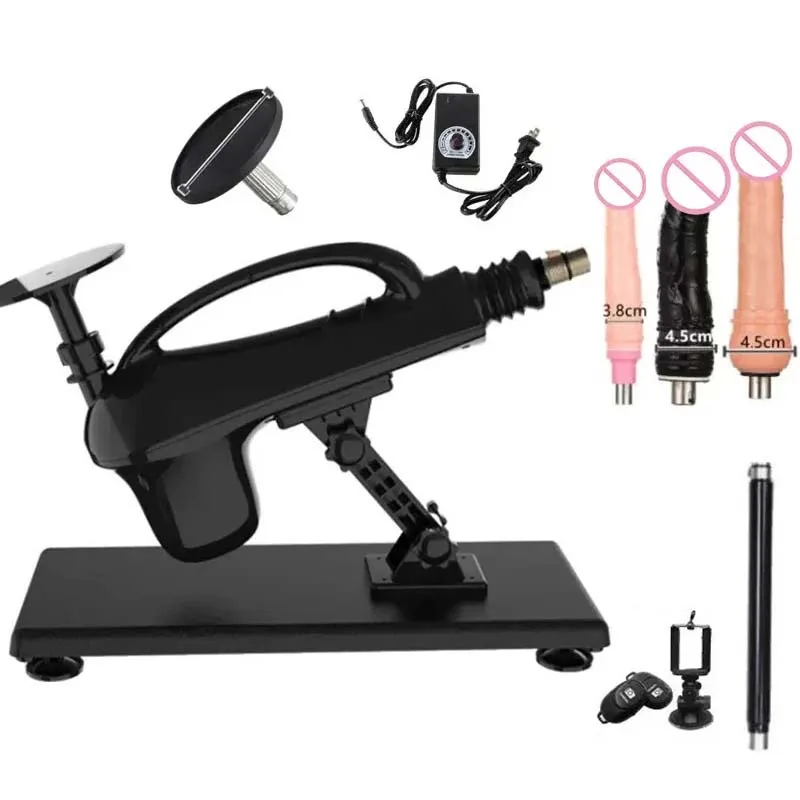 Máquina sexual telescópica automática para hombres y mujeres, juguete sexual femenino DIY, masturbación 3XLR, 0-500rpm, 45mm de carrera