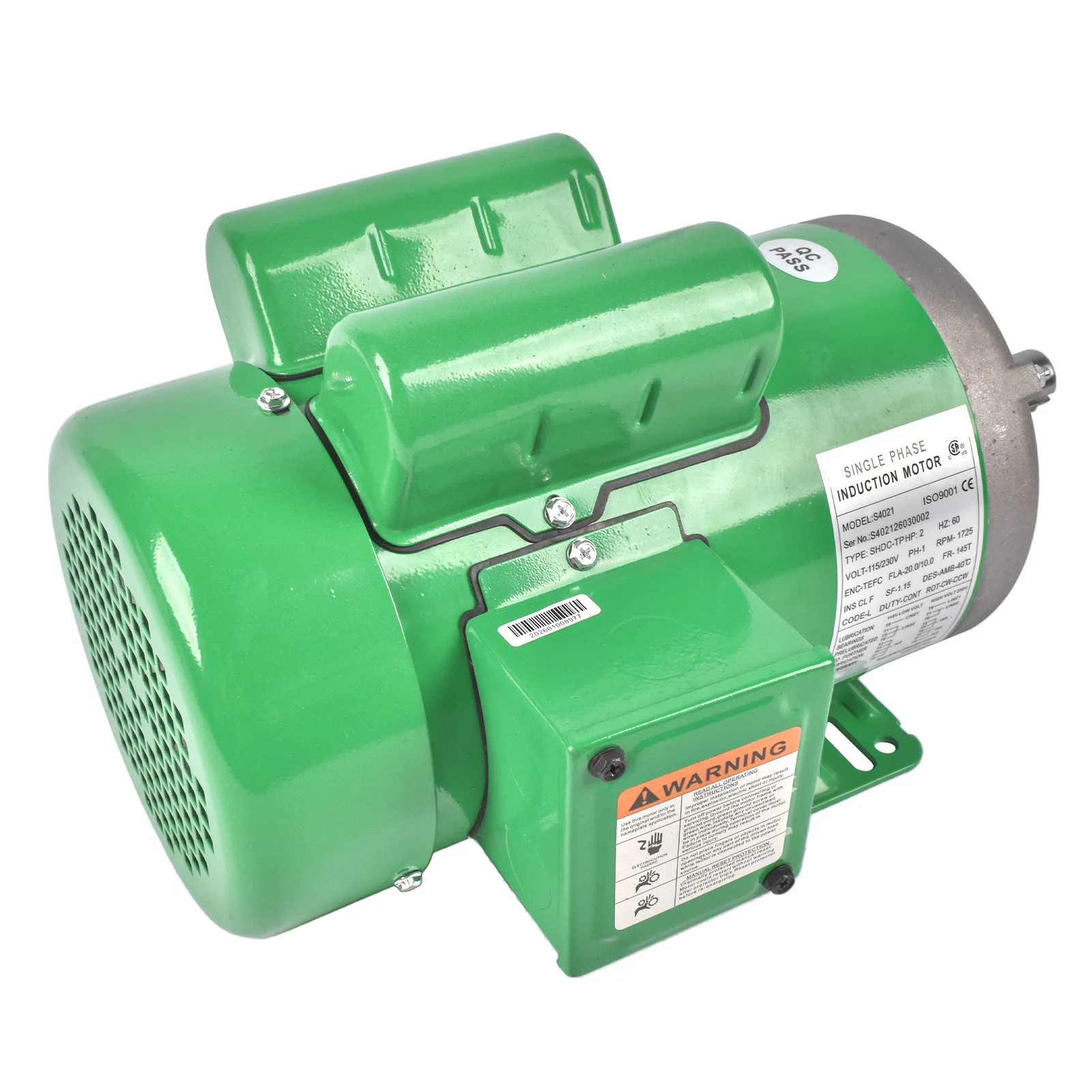 AP03 Farm Duty Single Phase Electric Motor 2 HP 1725 RPM  60 Hz 115/230V 7/8