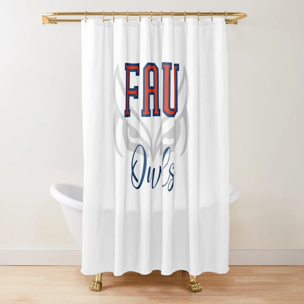 

FAU Florida Atlantic Shower Curtain Shower Set For Bathroom Bathroom Showers Bathroom Box Waterproof Shower Curtain