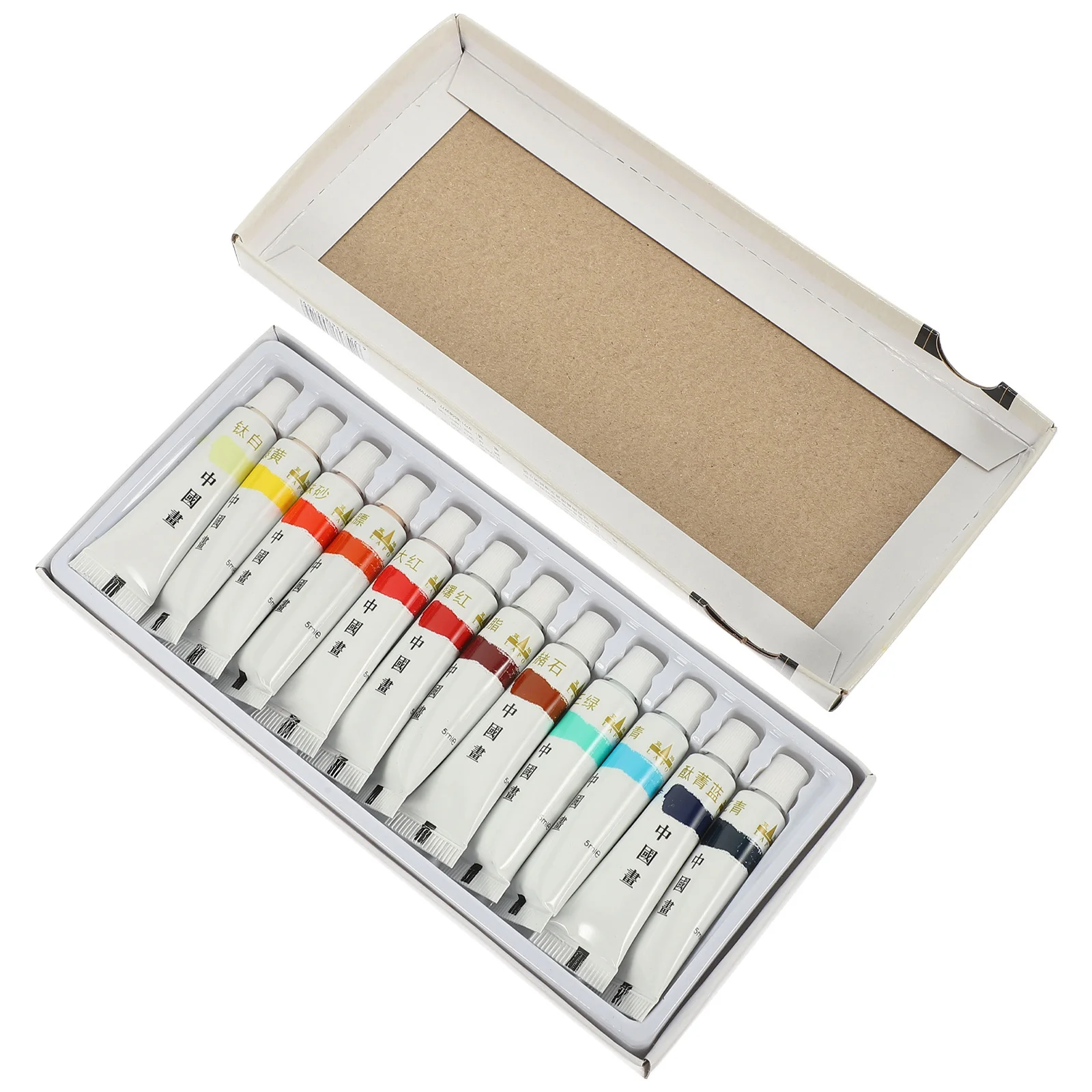 1Set Premium Chinese Painting Pigments Mountain Water Ink Colors for Artistic Creation Lightweight Portable Set Useful Creative