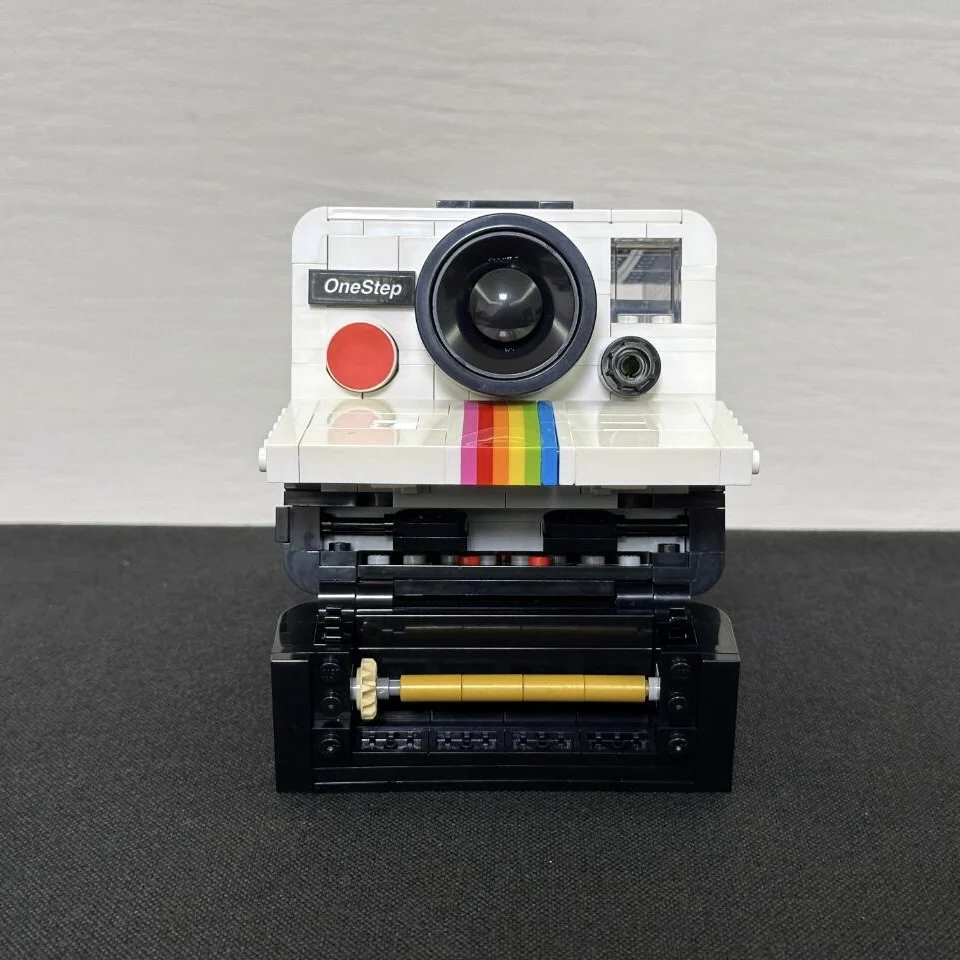 516 szt. Pomysły z serii 21345 aparat Polaroid mężczyzn i kobiet kolekcja Vintage budulca klocki prezenty urodzinowe