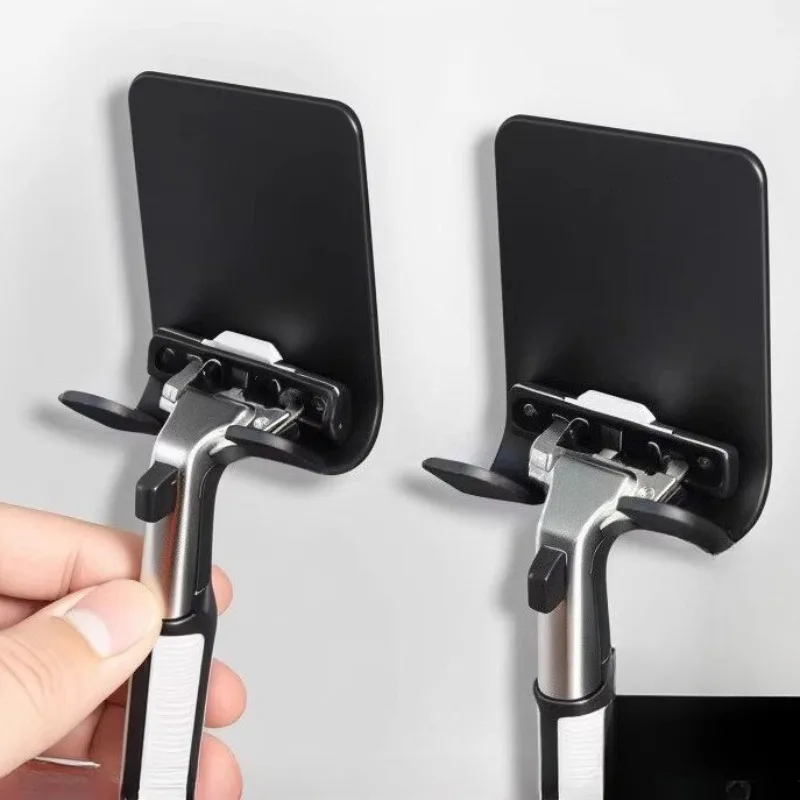 Multi Functional Manual Shaver Holder with Strong Adhesive Hook, No Punching Power Plug Hook, Razor Storage Bracket - Detail 1