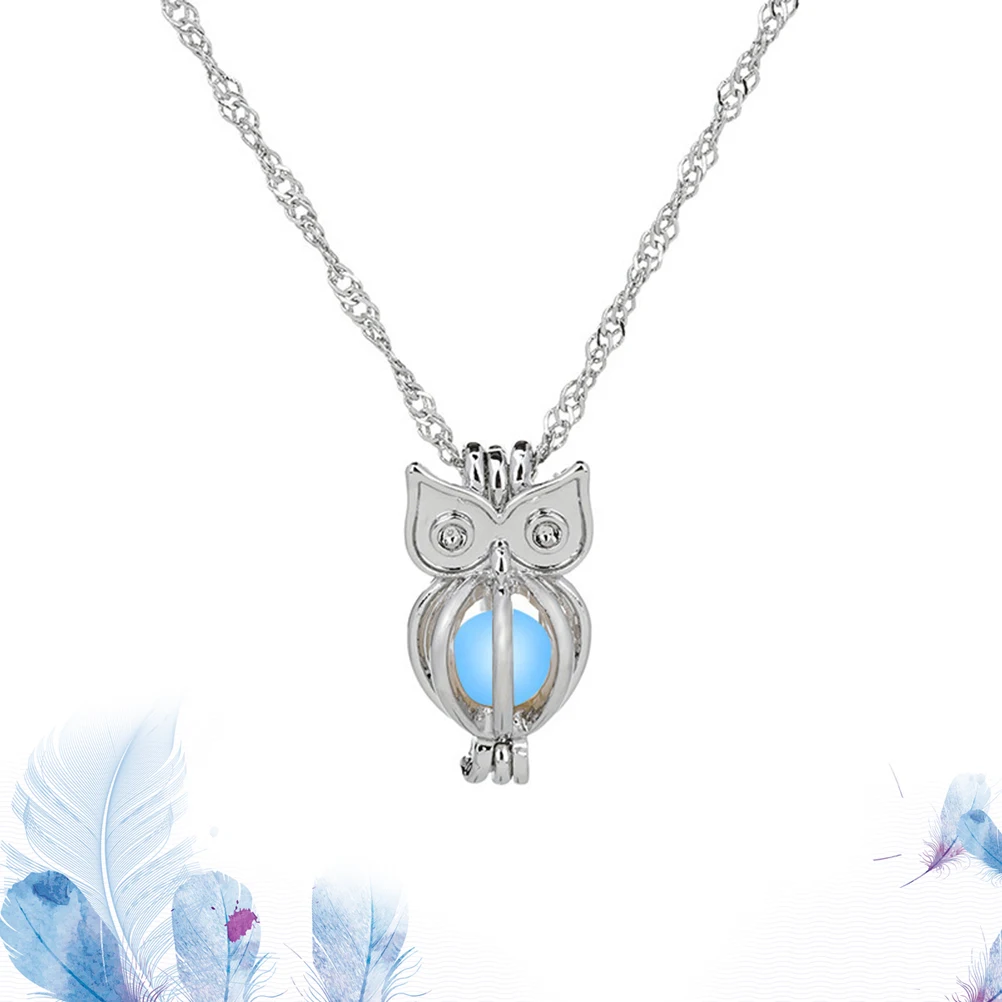 

New Retro Bohemian Pendant Necklace Hollow Owl Pendant for Female Male (Random Color)