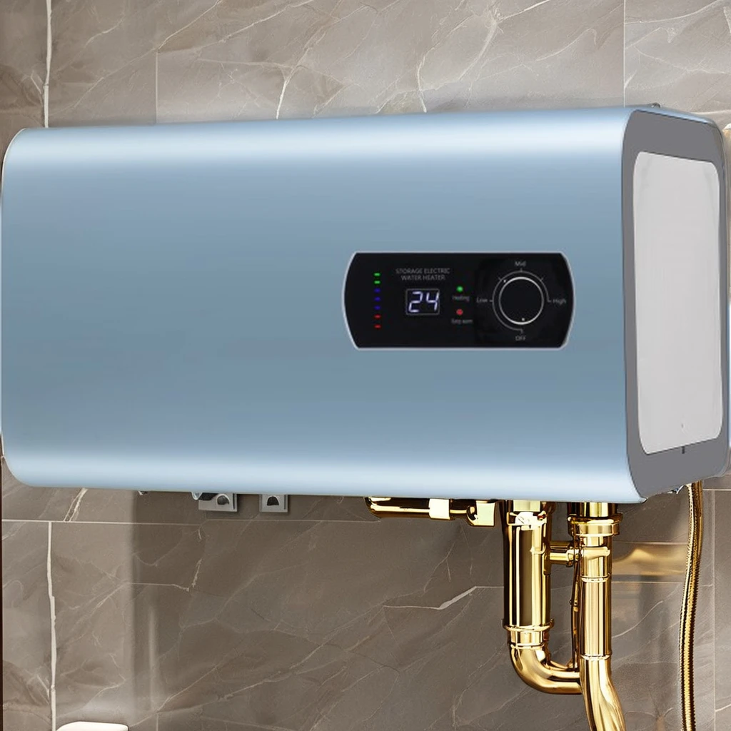 High Quality 8L Tank Storage Electric Water Heater Stainless Steel Plastic Housing Wall Mounted Household Hotel Outdoor Use