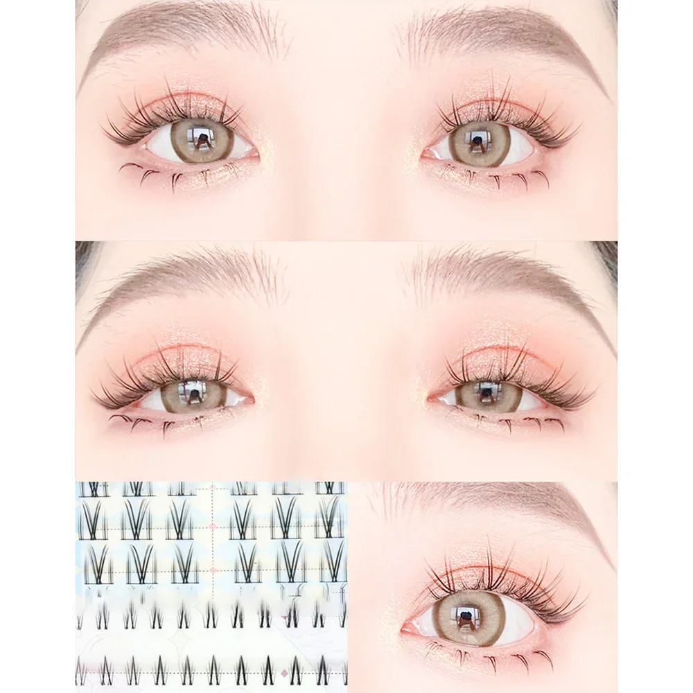 12 costellazioni Fata Ciglia finte Diavolo Estensione ciglia individuale Ciglia a grappolo naturalmente incollate a caldo Strumenti per il trucco