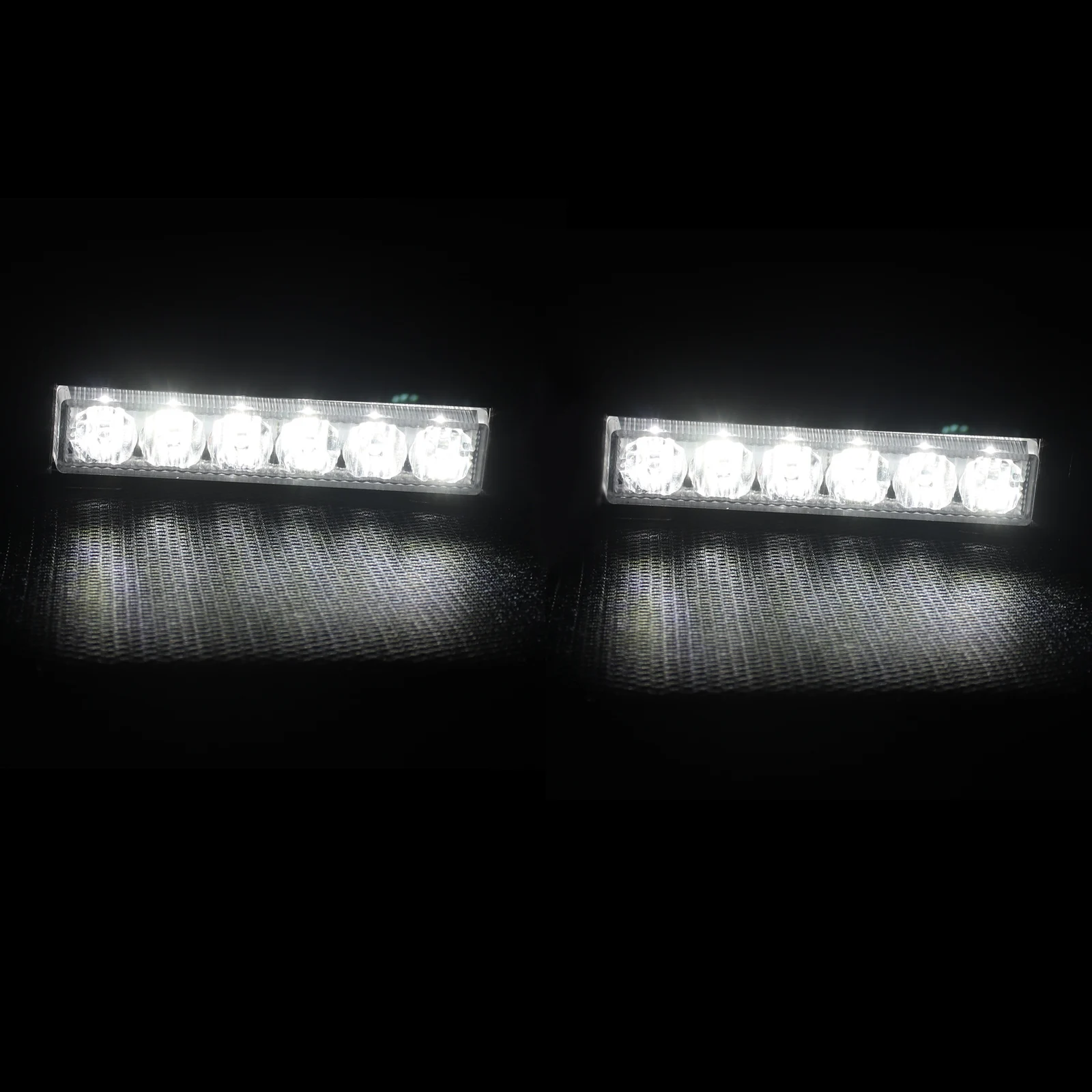2 Pieces 36W 12V Strobe Car Warning Light LED Daytime Running Light for Truck / Motorcycle / Car