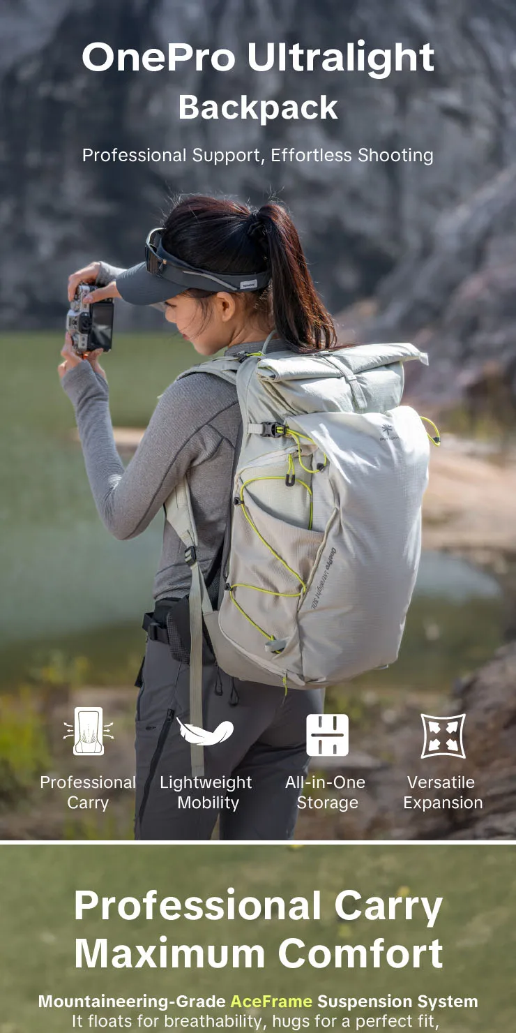 PGYTECH OnePro Ultraleichter Kamera-Rucksack Erweiterbare Kameratasche für Fotografen Outdoor-Reisen mit Regenschutz – Detail 2