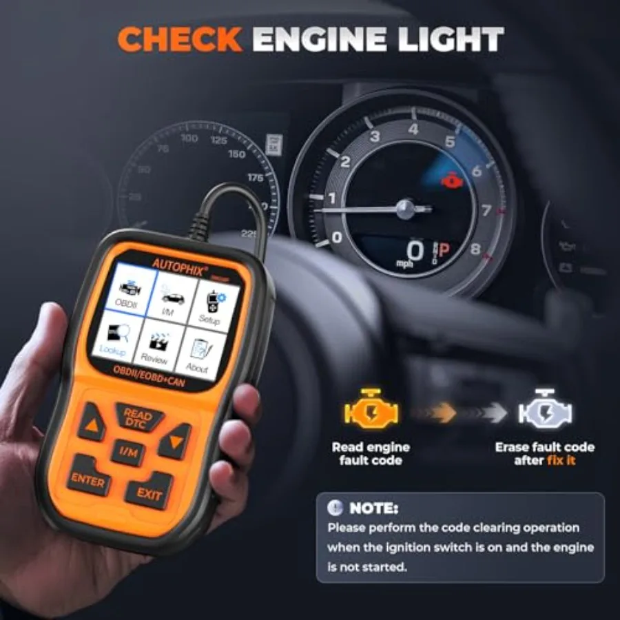 الماسح الضوئي OM126P+ Obd2 لتشخيص السيارات، قراءة وواضحة رموز خطأ المحرك، مراقبة البيانات الحية، تحضير اختبار الضباب الدخاني Com