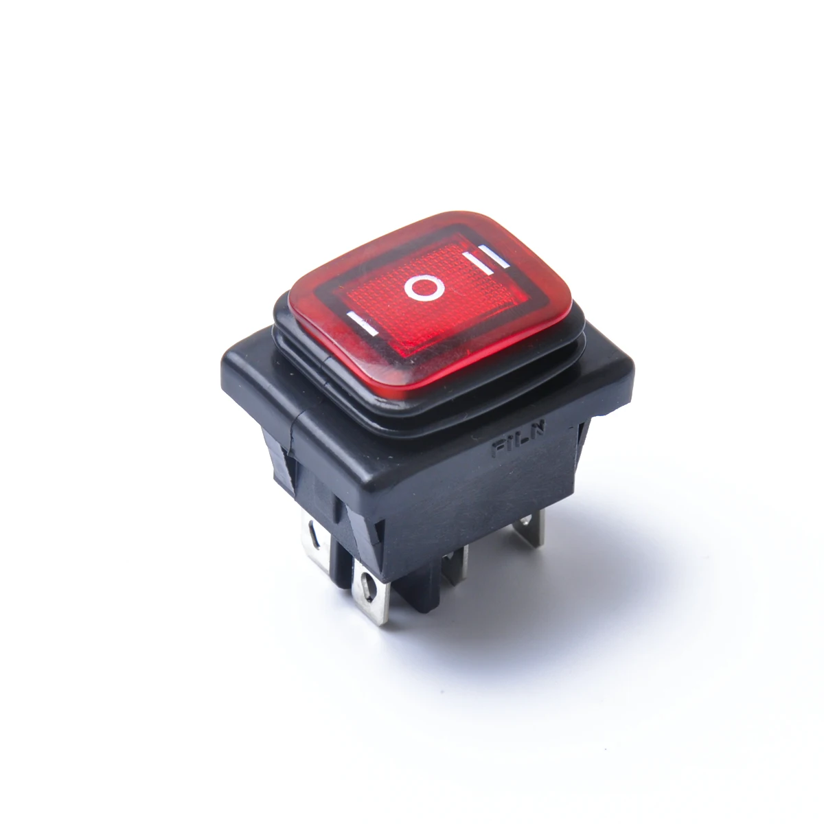 

Waterproof Rocker Switch 6 Pin Round On Boat Car Durable Latching Terminal 12V DC SILVER Contact for Automotive