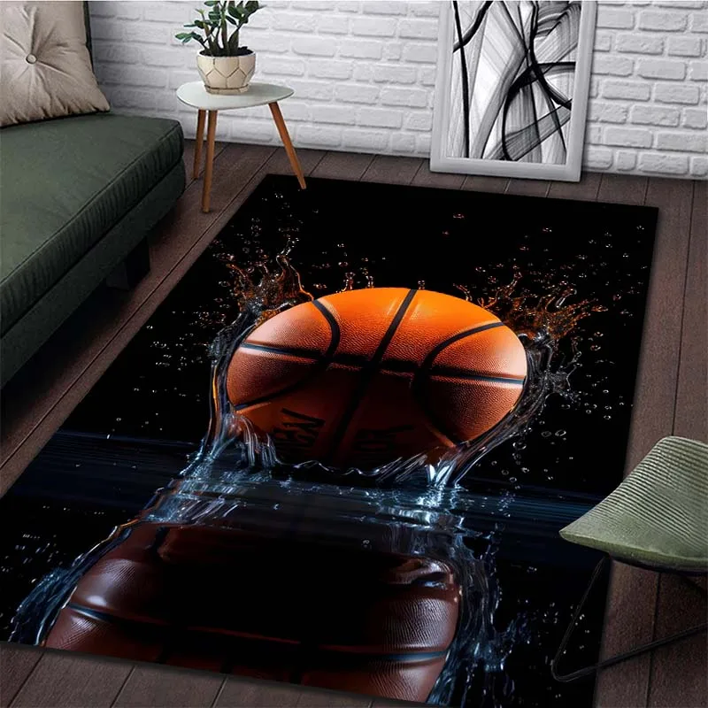 15 Size Basketball Hoop Art Pattern Rug Carpets for Bedroom Living Room Sofa Mat Creative Door Mat Dressing Room Rugs Play Mats