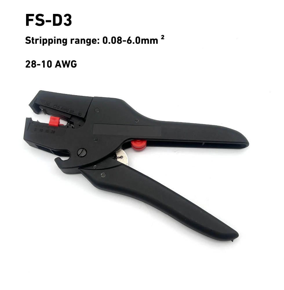 FS-D3 Self-Adjusting insulation Wire Stripper range 0.08-6mm2 With High Quality wire stripping Cutter Range 0.08-2.5mm