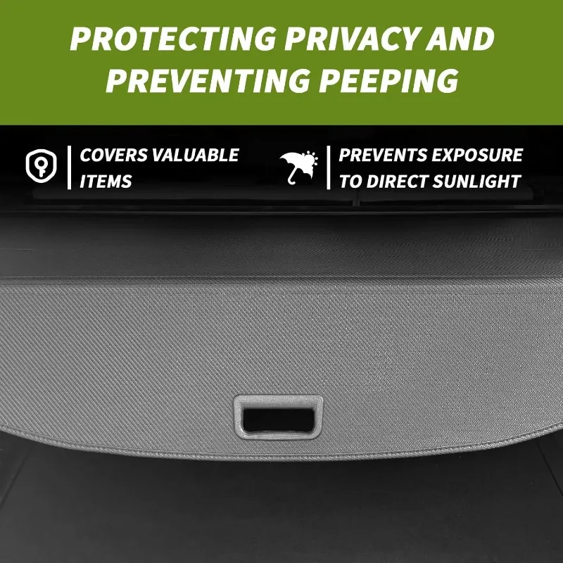 

Крышка багажника для Nissan Rogue 2021-2025, выдвижная крышка багажника с защитой от подглядывания для защитной шторки, экран конфиденциальности с карбоном