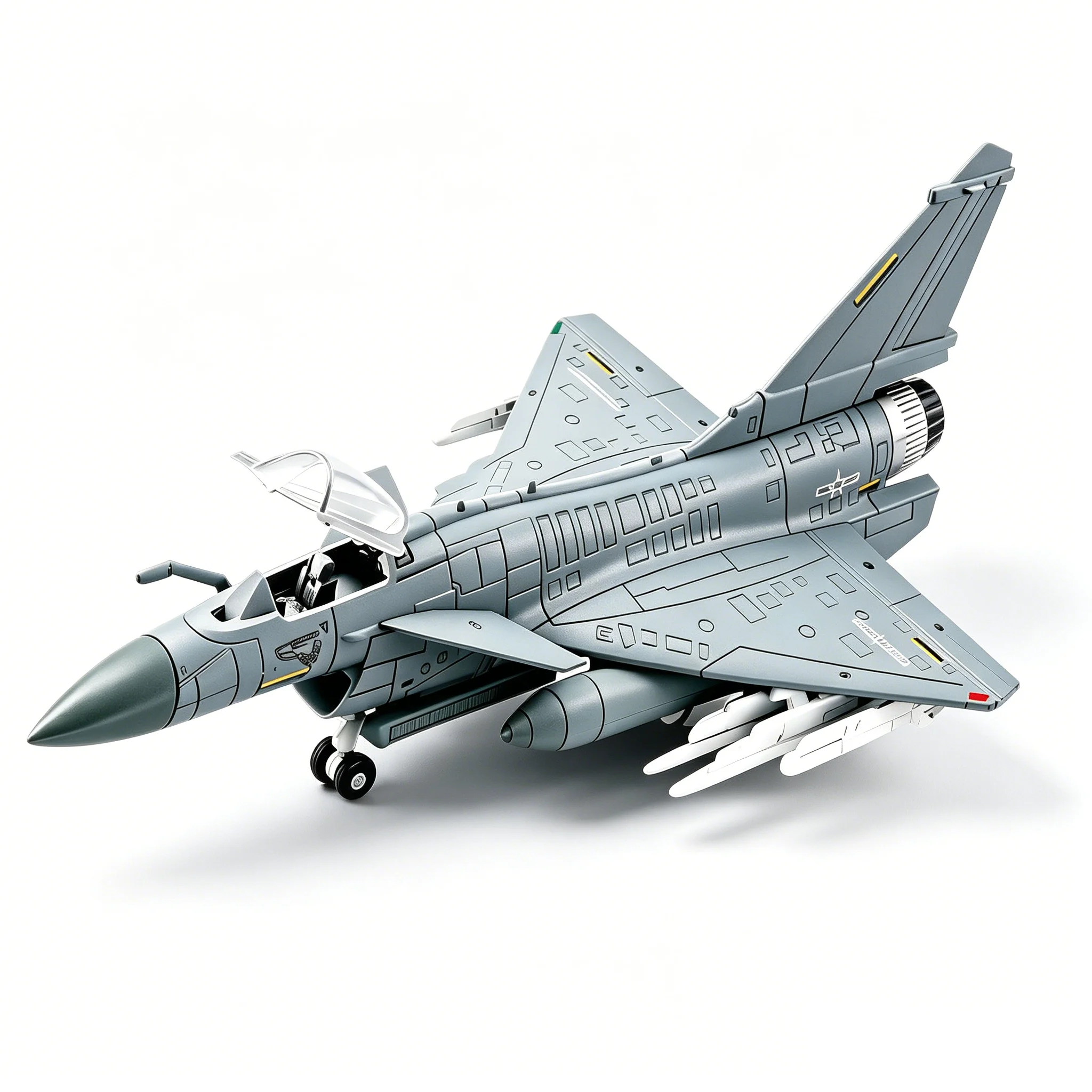 1:72 Maßstab Plastik-Schnappmontage Kampfjet-Modellset F-15 Eagle & J-10 Flugzeug-Replika Militärflugzeug-Sammlung Ausstellungsstück – Detail 9