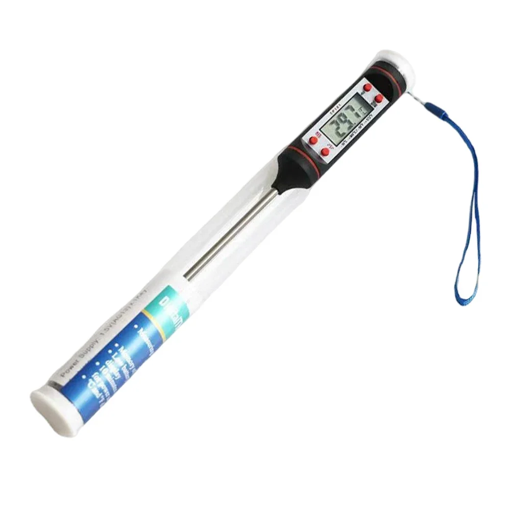 Digital Cooking Thermometer Meat Food Temperature Tester for Kitchen Oven BBQ Grill Timer Function with Probe Meat Heat Meter