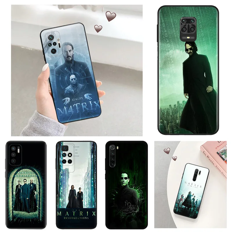 Anti-Drop Phone Case for Redmi A3 13 9 9A 9I 9C 9T 9A 10C 10T Note 10 9s 8 8t 7 Pro 10s Lite Fashion Matrix 4 Soft Cover