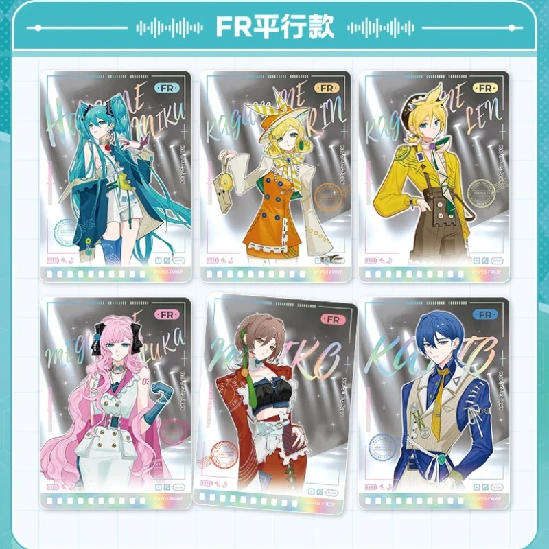 KAYOU Genuine Hatsune Card Miku Postal Gift Box Acrylic Card Anime
