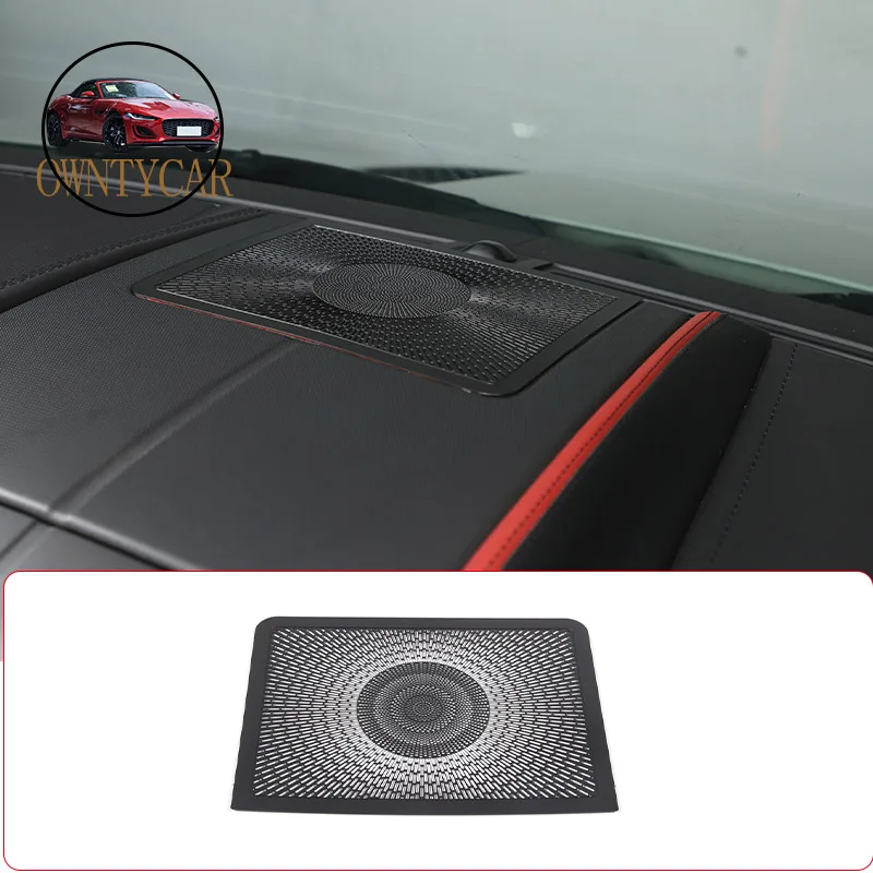 

For Jaguar F-TYPE 2013-2022 Stainless Steel Black Car Dashboard Horn Mesh Cover Sticker Car Interior Accessories