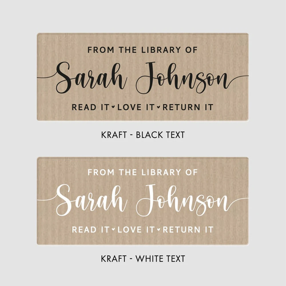 24pcs 20X70mm This Book Belongs To Teacher Gift Custom Name Stickers Labels Personalized Library Sticker Bookish Gifts