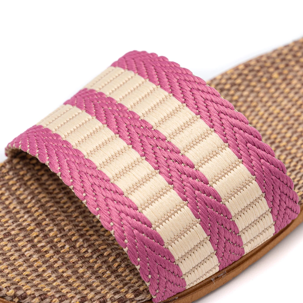 36-45 Mens Slippers For Men EVA Flat Shoes Linen Lightweight Casual Slippers Women For Home DropShipping
