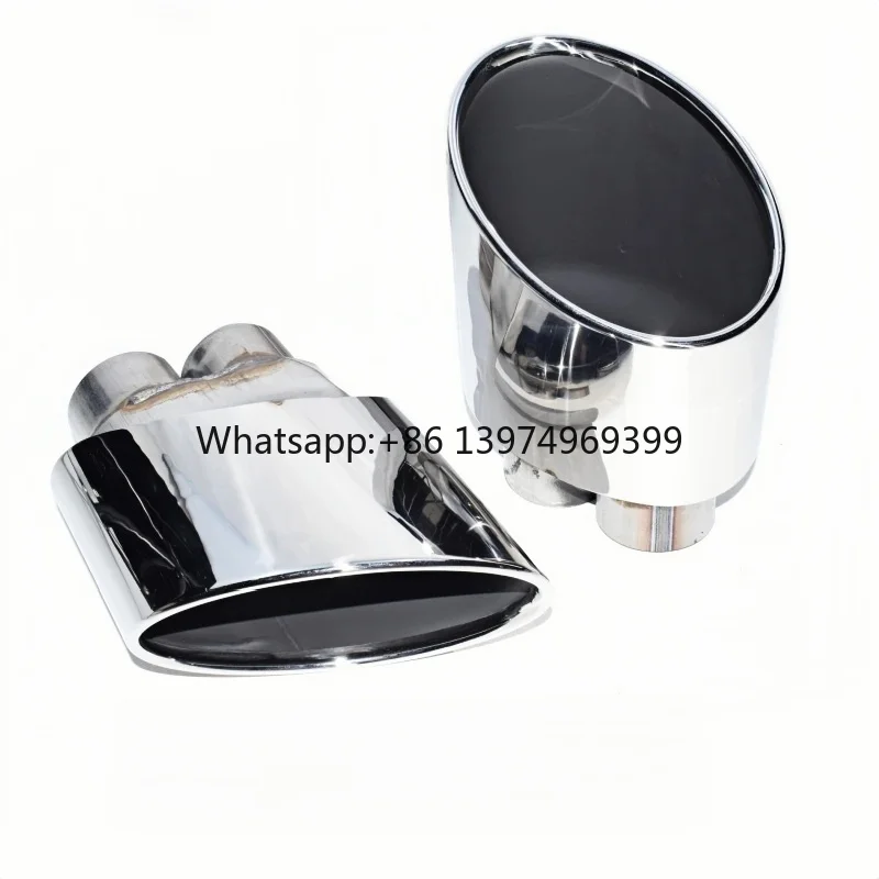 For Audi A3 A4 A5 A6 A7 to RS3 RS4 RS5 RS6 Upgrade Dual Interface Stainless Steel Exhaust Pipe Mufflers