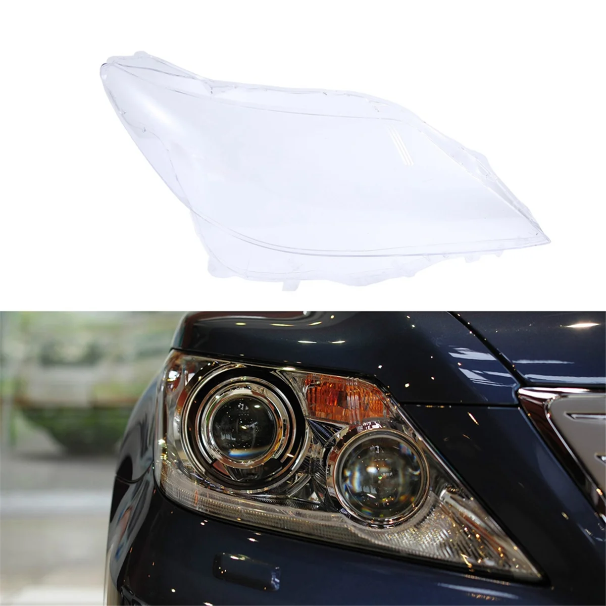 For Lexus LS460 10-12 Car Headlight Shell Headlight Cover Head Light Lamp Lens Headlight Glass Auto Shell Cover Right