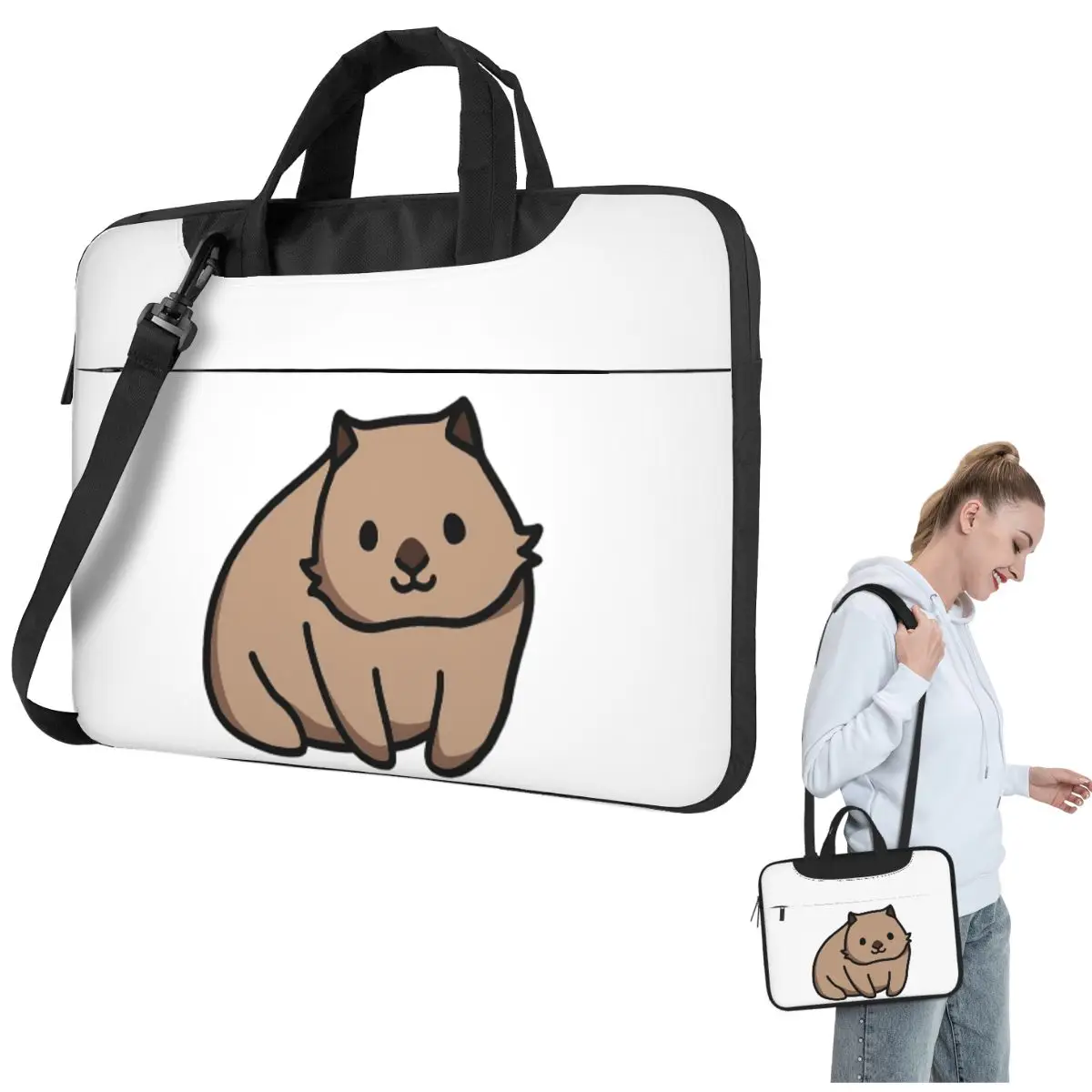 

Wombat 2 Crossbody Laptop Bag Case Computer Bag 13 14 15.6 Inch Notebook Pouch for Macbook Pro