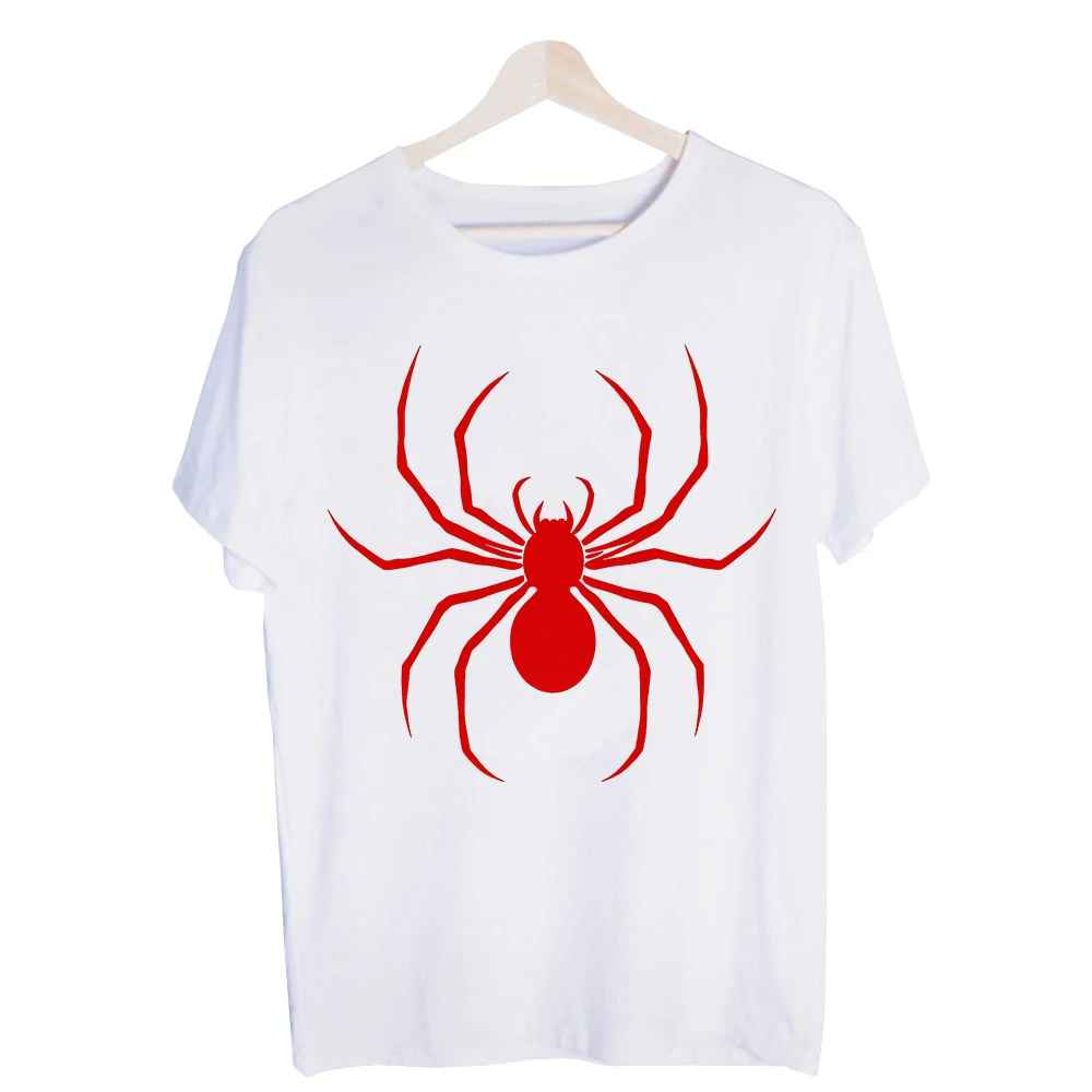 Men's Spider Graphic Tee, Short Sleeve Crew Neck T-Shirt for Casual Streetwear and Daily Outfits