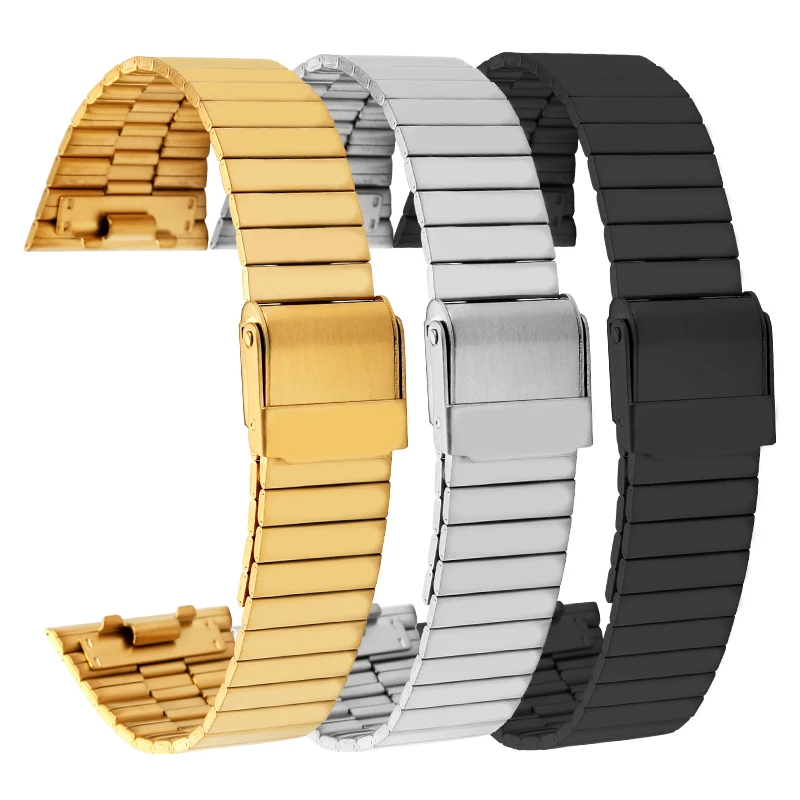 Gold Silver Black Stainless Steel strap Bracelet 18mm for Citizen Strap JG-2101 ANA-DIGI TEMP Bracelet JG2103 JG2105 Watchband