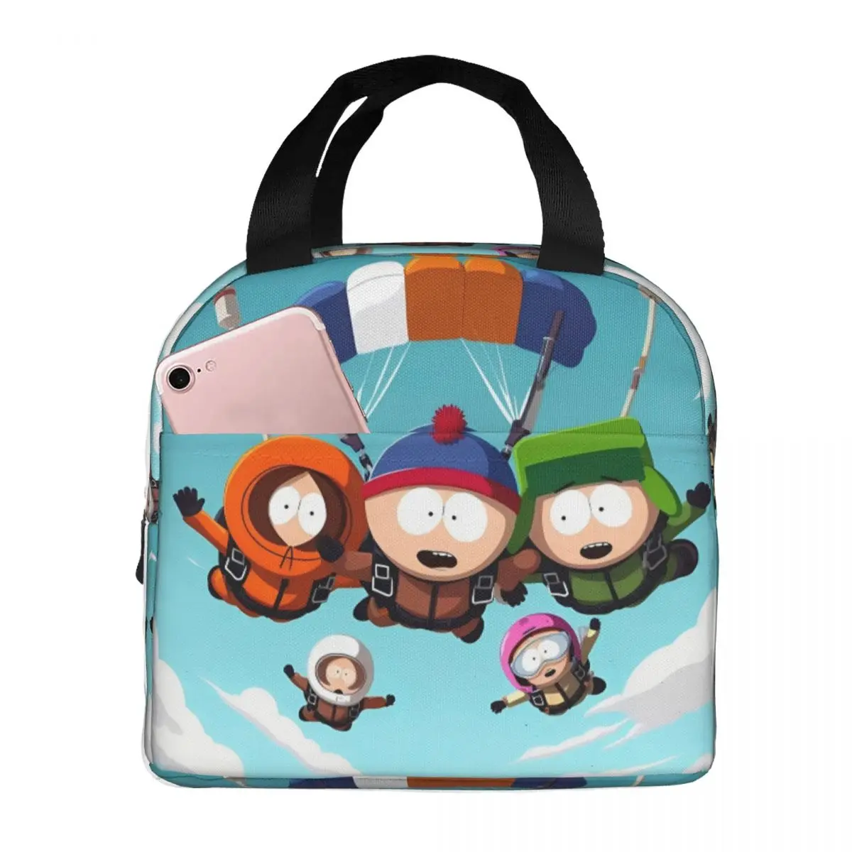 

Southpark TV Show 2025 Термоизолированная сумка для обеда для работы Портативная коробка для бенто Термальный холодильник Ланч-боксы