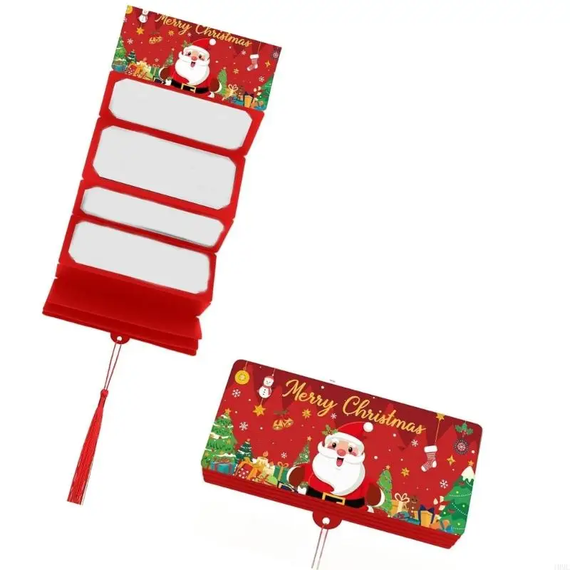 Christmas Celebration Money Pockets Section Paper Envelope Set Festival Storage J0MC