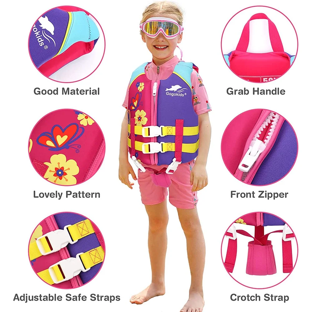 Children's Life Jacket Neoprene Watersport Buoyancy Vest Water Sports Beach Surfing Swimming Sailing Rafting Safety Life Jacket