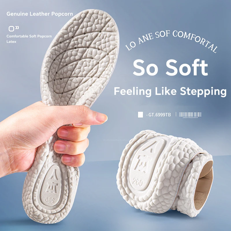 6pcs Shock Absorption Comfortable Breathable Wormwood Deodorant Insole Arch Support Latex Soft Sweat Absorbing Running Feet Care