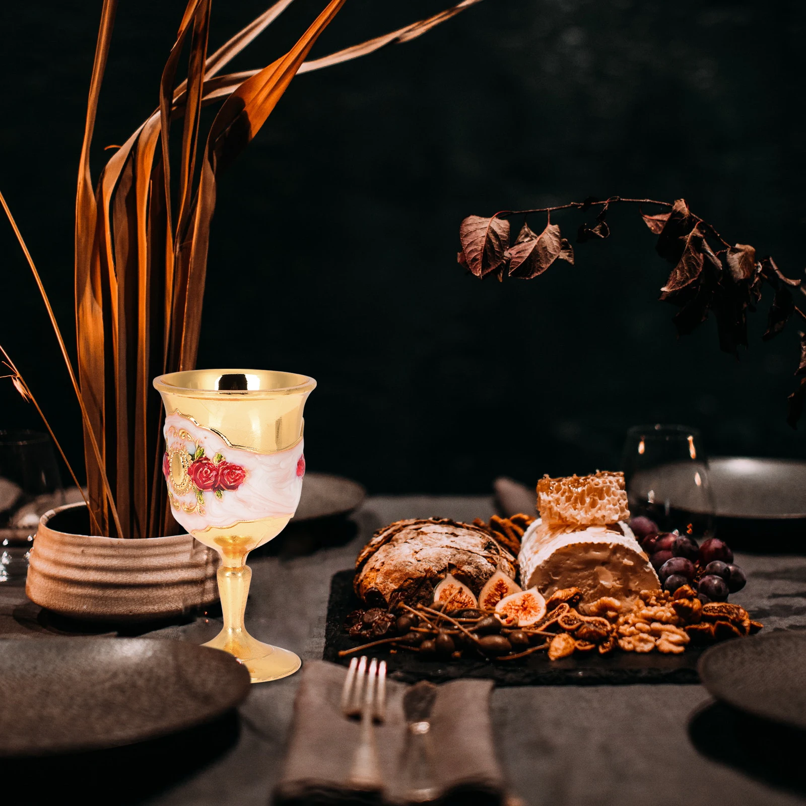 

Retro Wine Vintage Zinc Retro Wine Cup Alloy Goblets Metal Liquor Glasses Decor Collection Suitable Beverages