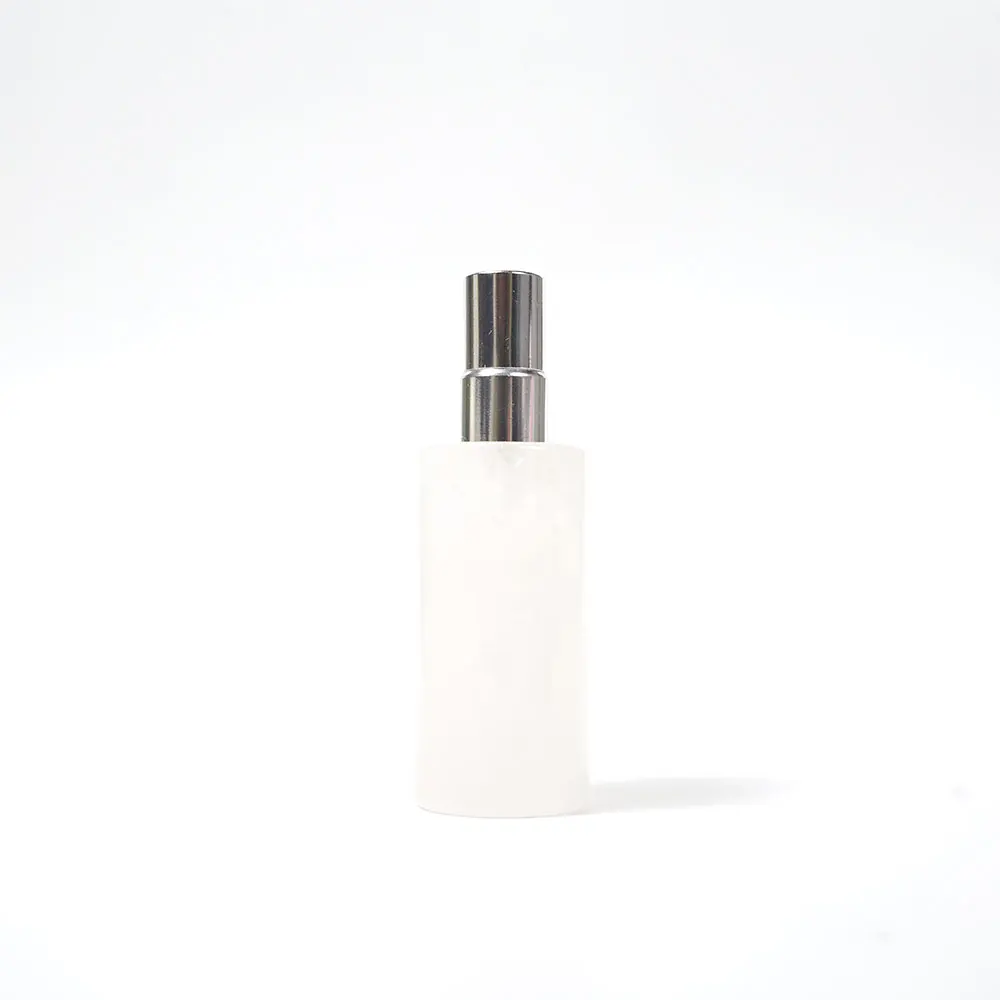 1pc Natural Crystal Mixed Materials Aromatherapy Essential Oil Perfume Atomizer, Refillable Bottle, Spa Beauty Salon, Ideal Gift image 3