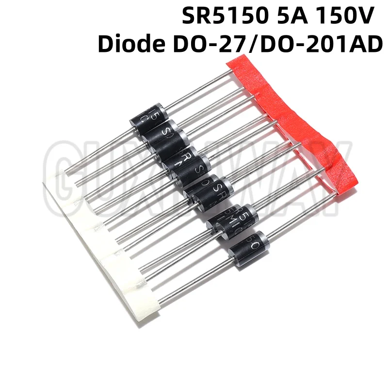 10 قطعة SR5150 5A 150 فولت DO-27 DO-201AD شوتكي ديود