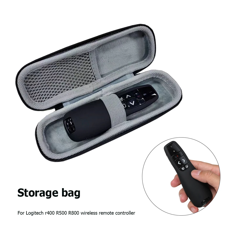 Hard Shell Carrying Case for Logitech R400 R500 R800 PPT Pointer Presenter Wireless Remote Control Storage Box Protection Bags