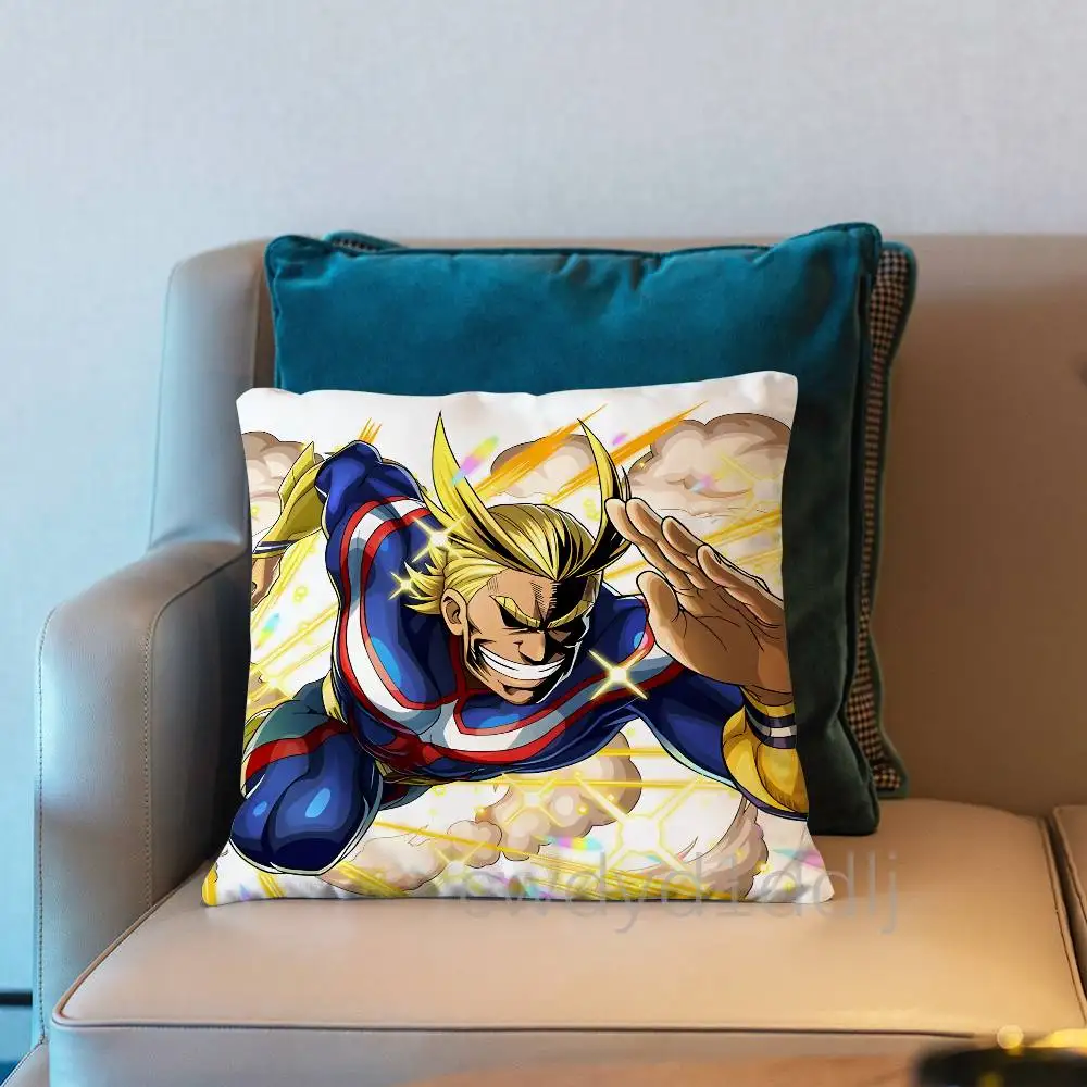 Hero A-All Might A-Academia Pillow Case Cover Square Sofa With For Pattern Comfortable Cushion suitable Of Room 5