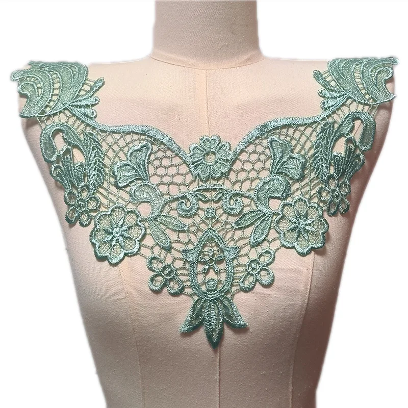 

20 шт. водорастворимая вышивка цветок кружевной воротник ткань для шитья аппликация DIY патчи лента отделка декольте