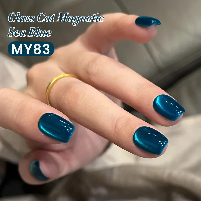 BORN PRETTY Funkelnde Glasperle Katze Magnetischer Gel-Nagellack Flash White Spar Red Color Semi Permanent Soak Off UV Gel Lack