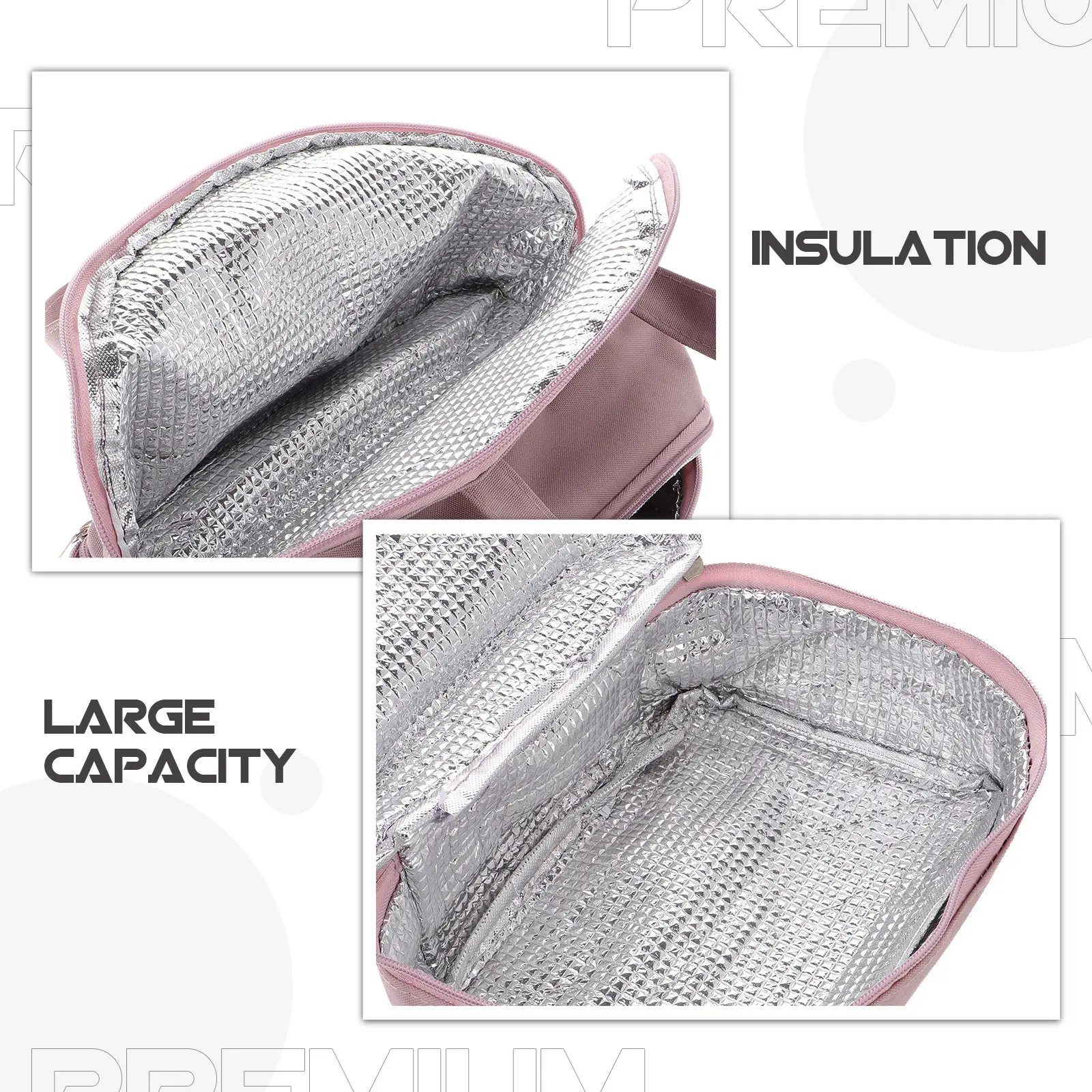 Insulated Cooler Bag for Breastmilk Travel Keeps Fresh Nutritious Light Compact Handle Design Convenient Breastmilk Cooler Bag