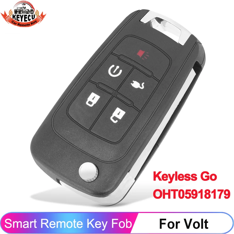 

KEYECU For Chevrolet Volt 2011 2012 2013 2014 2015 Keyless Go Smart 315MHz ID46 Chip Remote Key Fob FCC ID: OHT05918179 22755323