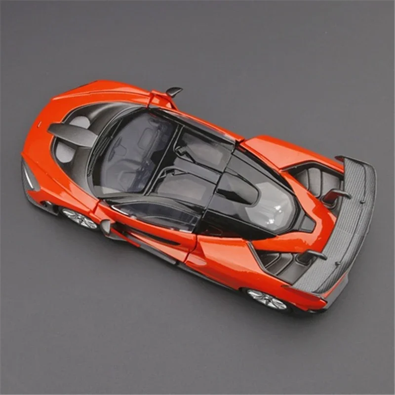 1/24 Senna Alloy Sports Car Model Diecasts Metal Racing Vehicles Super Car Model Simulation Collection Kids Toys Gift Decoration