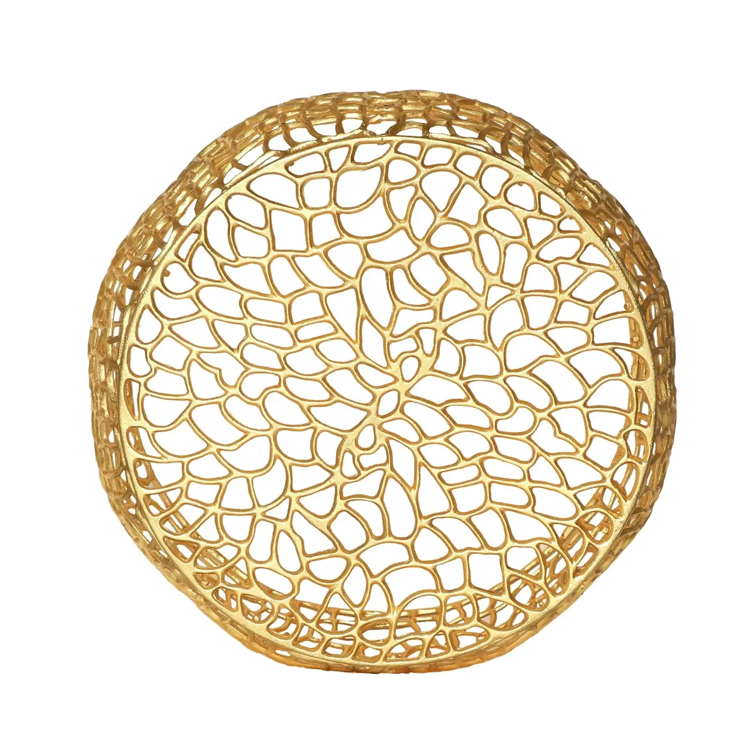 Coffee Table, Gold, 27.5 In X 27.5 In X 12.5 Inliving Room Furniture